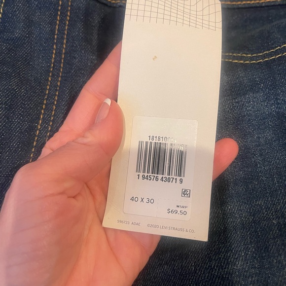 NWT Levi men’s 541 athletic taper 40x30 - Picture 4 of 5